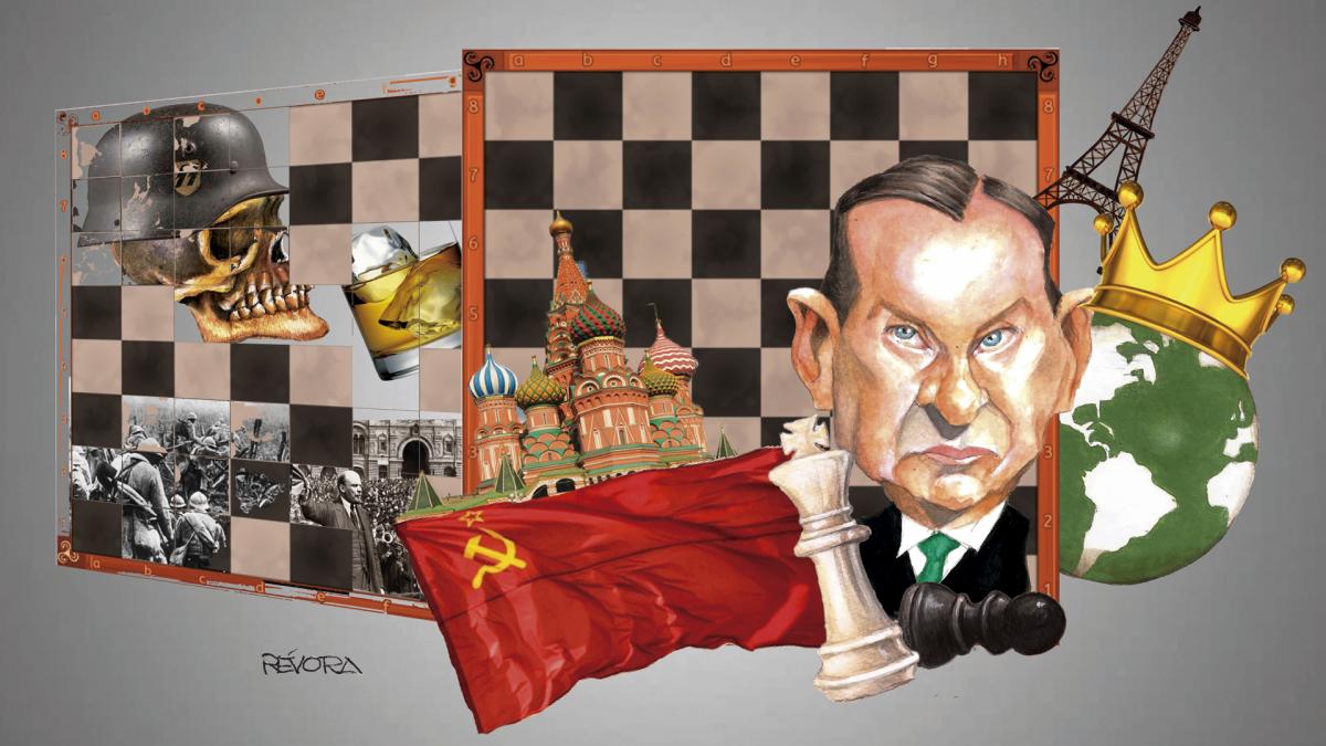 Alexander Alekhine el campen que hizo su ltima jugada en Portugal Ilustracin Osvaldo Rvora