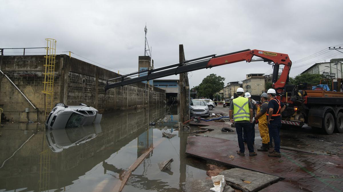 Feroz inundacin en Rio Janeiro Foto AFP